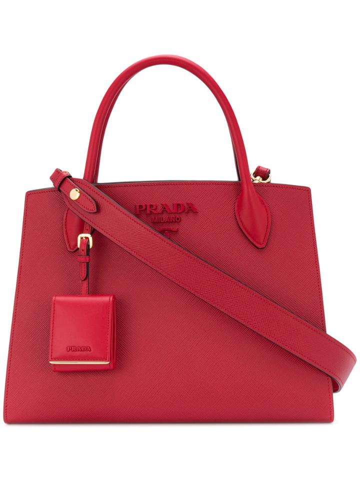Prada Galleria Tote Bag - Red
