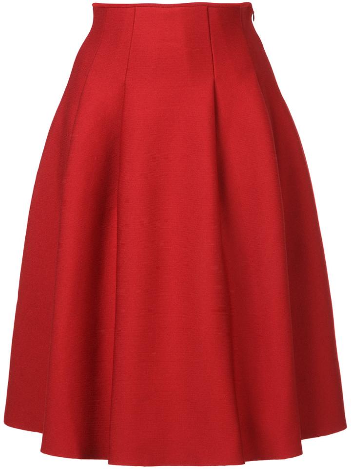 Le Ciel Bleu Tuck Flared Skirt