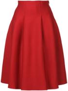 Le Ciel Bleu Tuck Flared Skirt