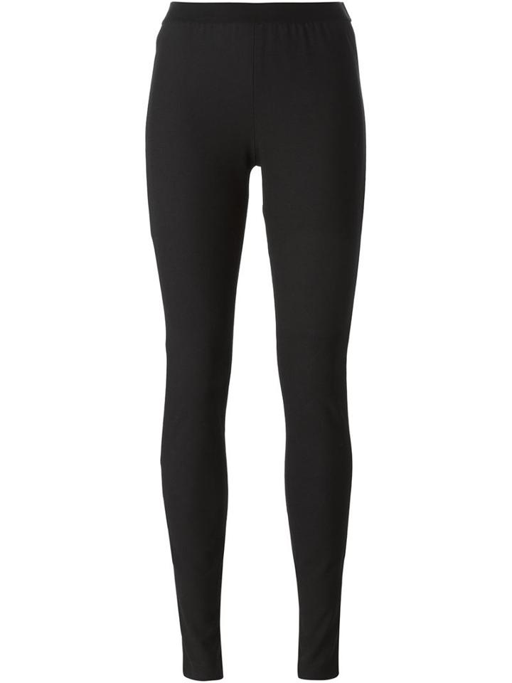 Ann Demeulemeester Blanche Stretch Leggings, Women's, Size: 38, Black, Polyamide/spandex/elastane/virgin Wool