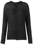 Uma Raquel Davidowicz Striped Knit Blouse, Women's, Size: Medium, Black, Viscose