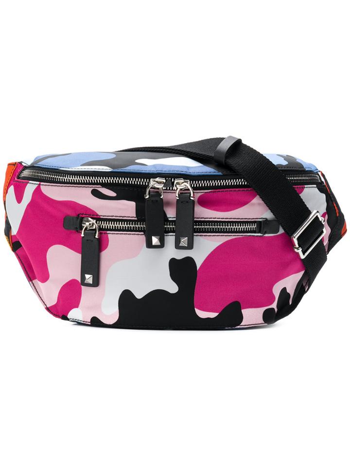 Valentino Camoushuffle Belt Bag - Blue