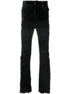 Di Liborio Embroidered Slim-fit Trousers - Black