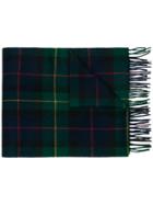 Church's Check Pattern Wide Scarf - Green