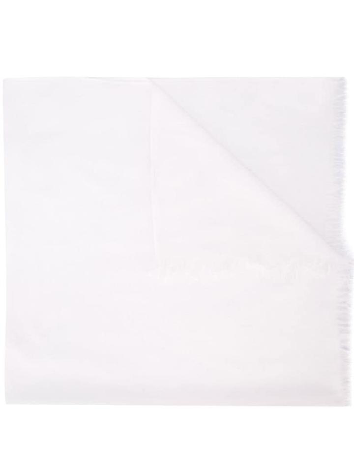 Brunello Cucinelli Fringed Scarf - White
