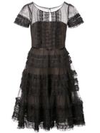 Marchesa Notte A-line Dress - Black