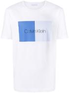 Calvin Klein Two Color Front Logo T-shirt - White