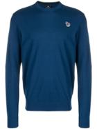 Ps Paul Smith Zebra Logo Jumper - Blue