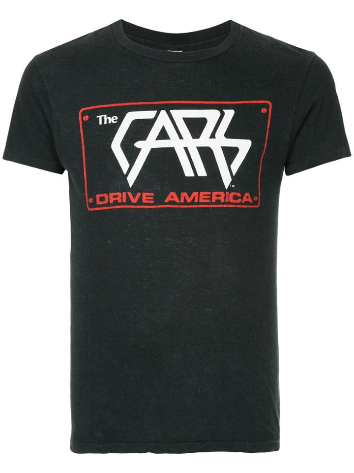 Fake Alpha Vintage 1970s Cars Print T-shirt - Blue