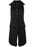 Ann Demeulemeester Long Gilet - Black