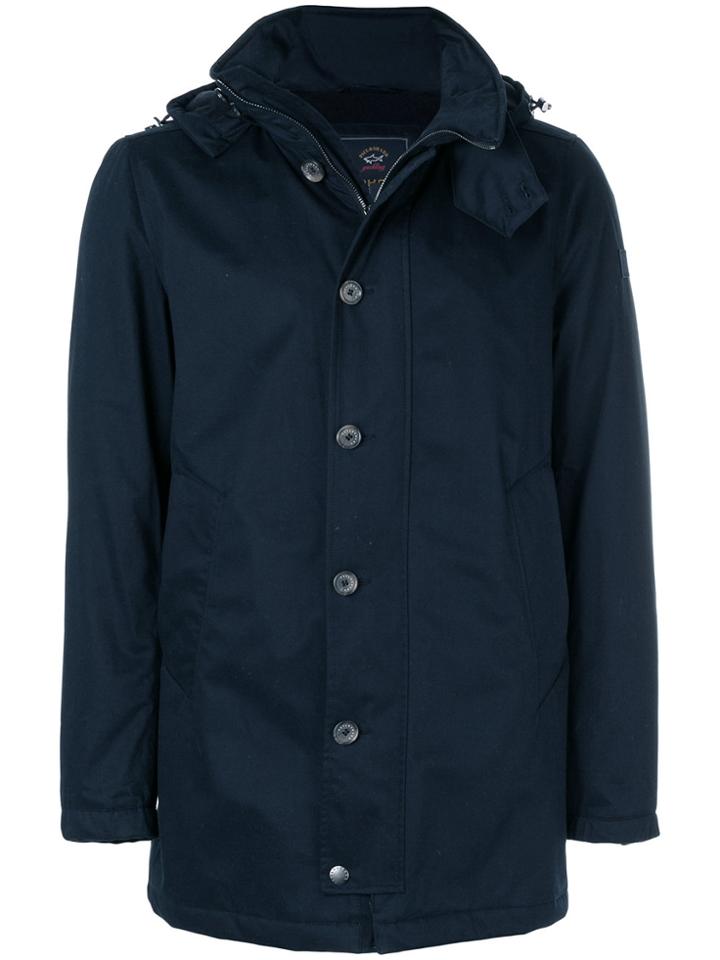 Paul & Shark Hooded Raincoat - Blue
