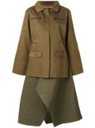 Pinghe Layered Coat - Green
