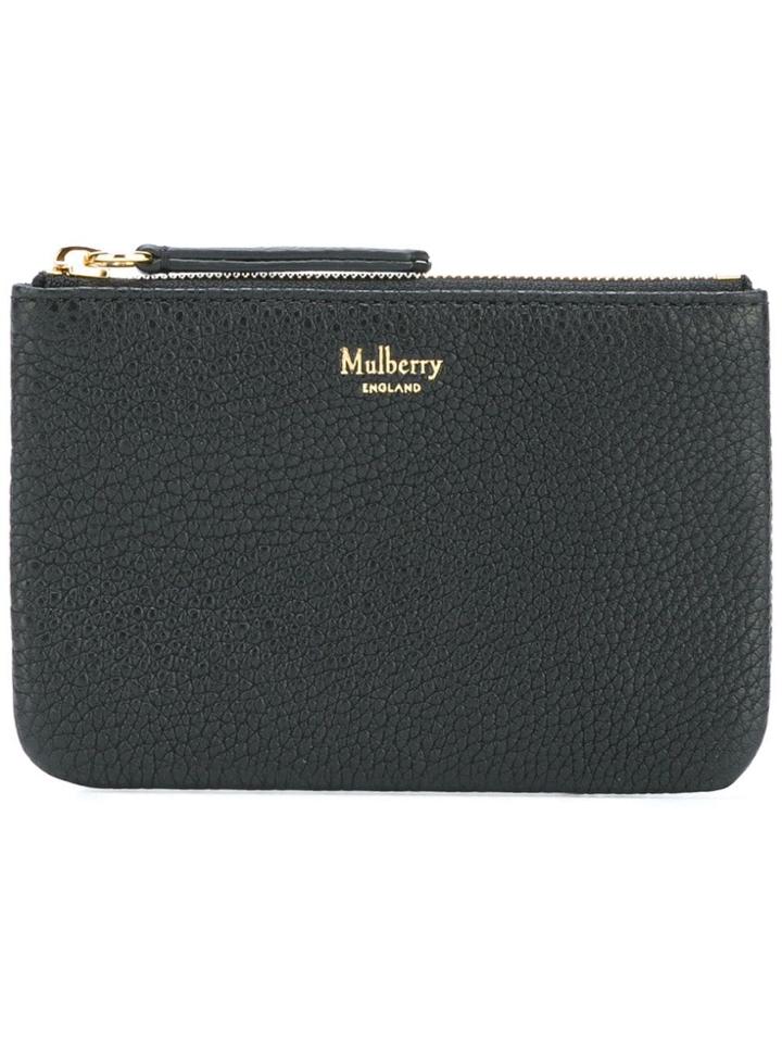 Mulberry Zip Coin Pouch - Black