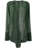 Joseph - Military Shirt - Women - Cotton/silk - 36, Green, Cotton/silk