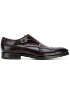 Henderson Baracco Classic Monk Shoes - Pink & Purple