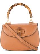 Gucci Vintage Bamboo Line 2 Way Hand Bag - Brown