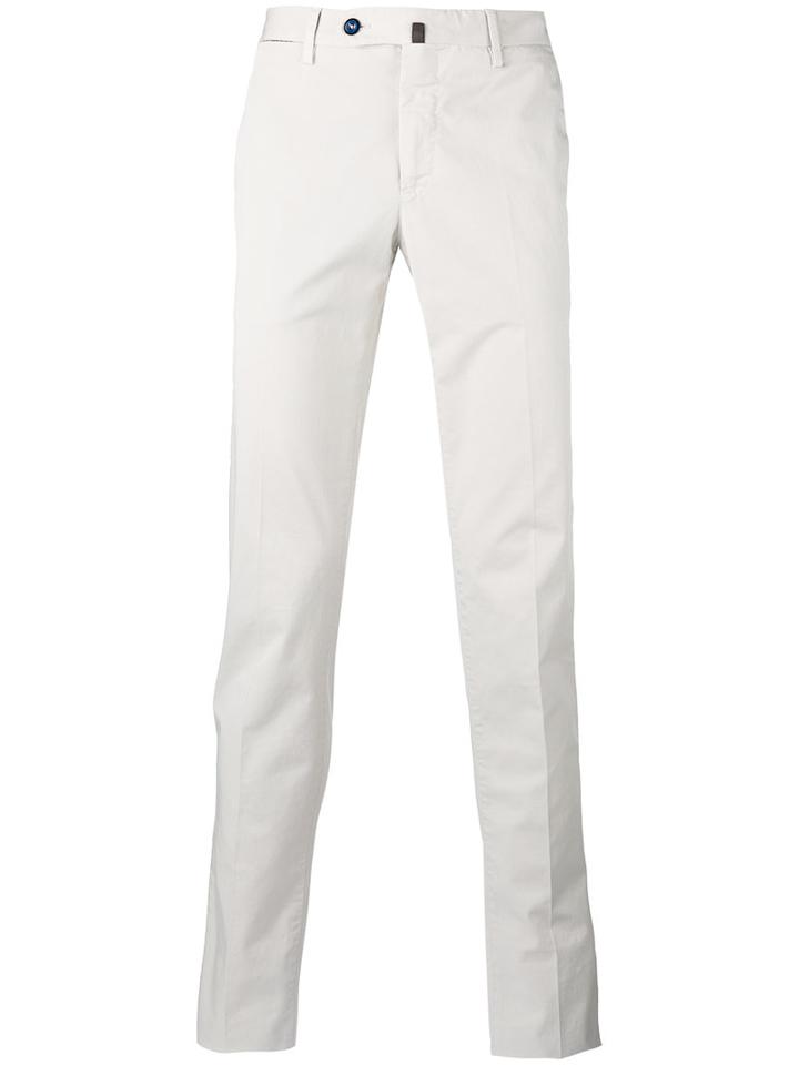 Pt01 Slim Fit Chino Trousers, Men's, Size: 54, Nude/neutrals, Cotton/spandex/elastane