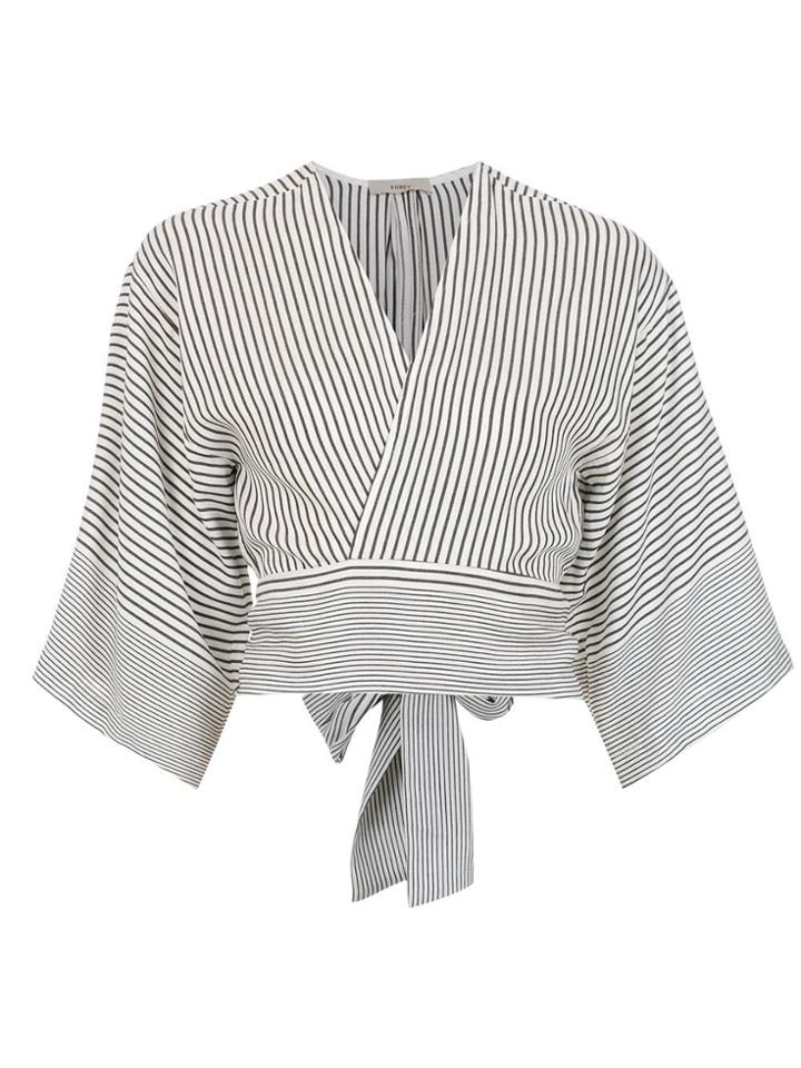 Egrey Cropped Top - White