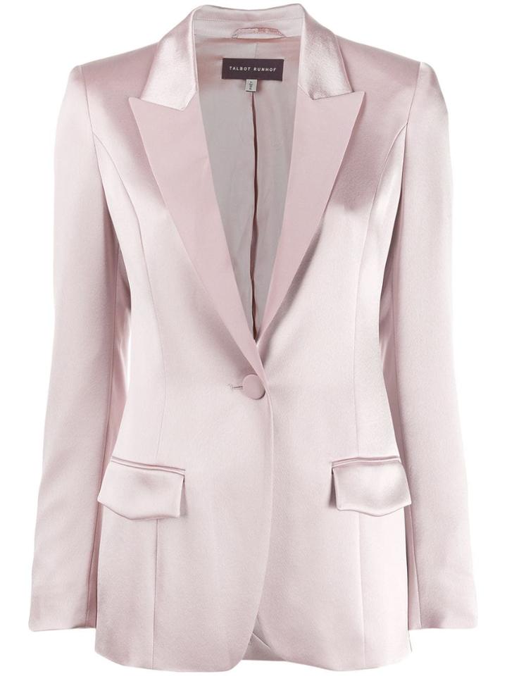 Talbot Runhof Classic Single-breasted Blazer - Pink