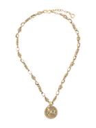 Goossens Fish Medallion Necklace - Gold