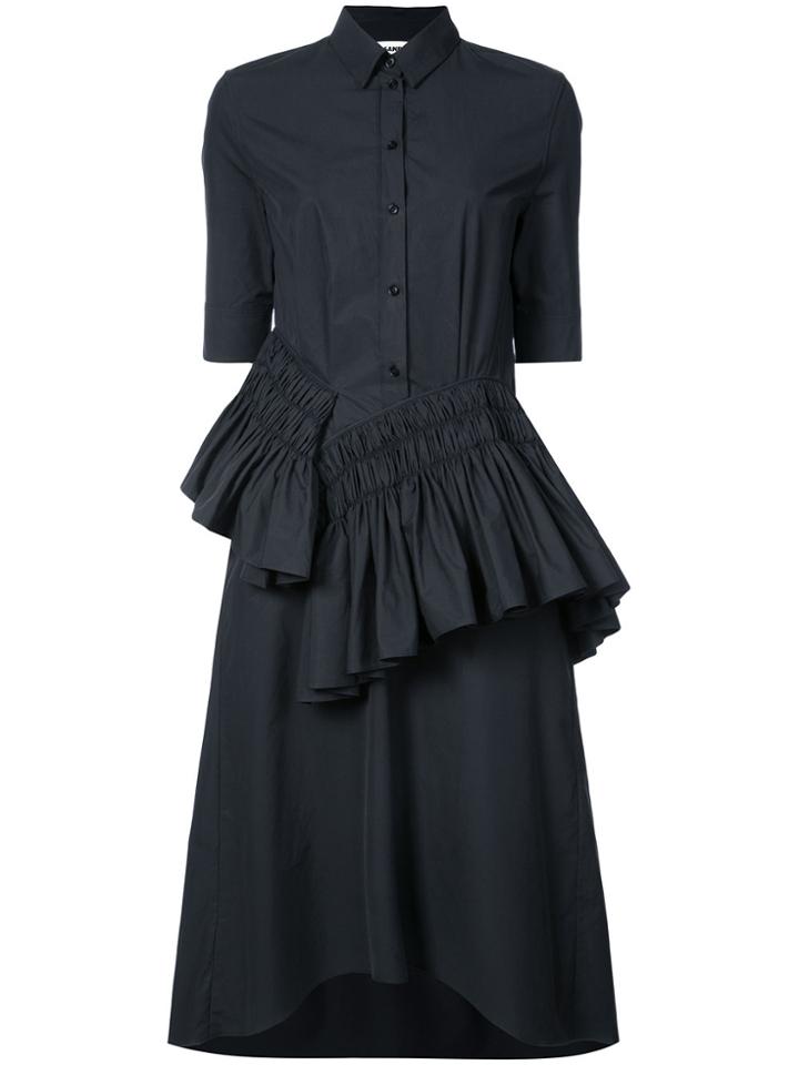 Jil Sander Ruffled Dress - Black