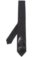 Givenchy Shark Embroidered Tie - Black