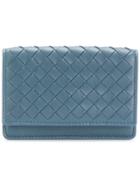 Bottega Veneta Textured Wallet - Blue
