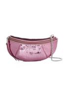 Miu Miu Sequinned Leather Belt Bag - Pink