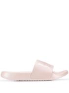 Calvin Klein Jeans Embossed Logo Slides - Pink