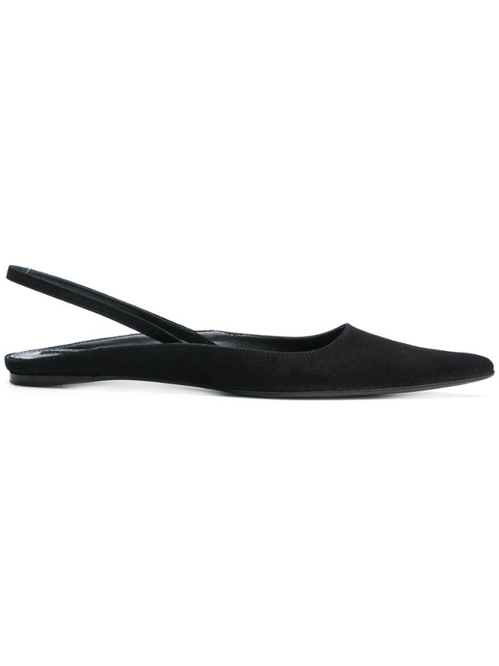 Haider Ackermann Pointed Slingback Slippers - Black