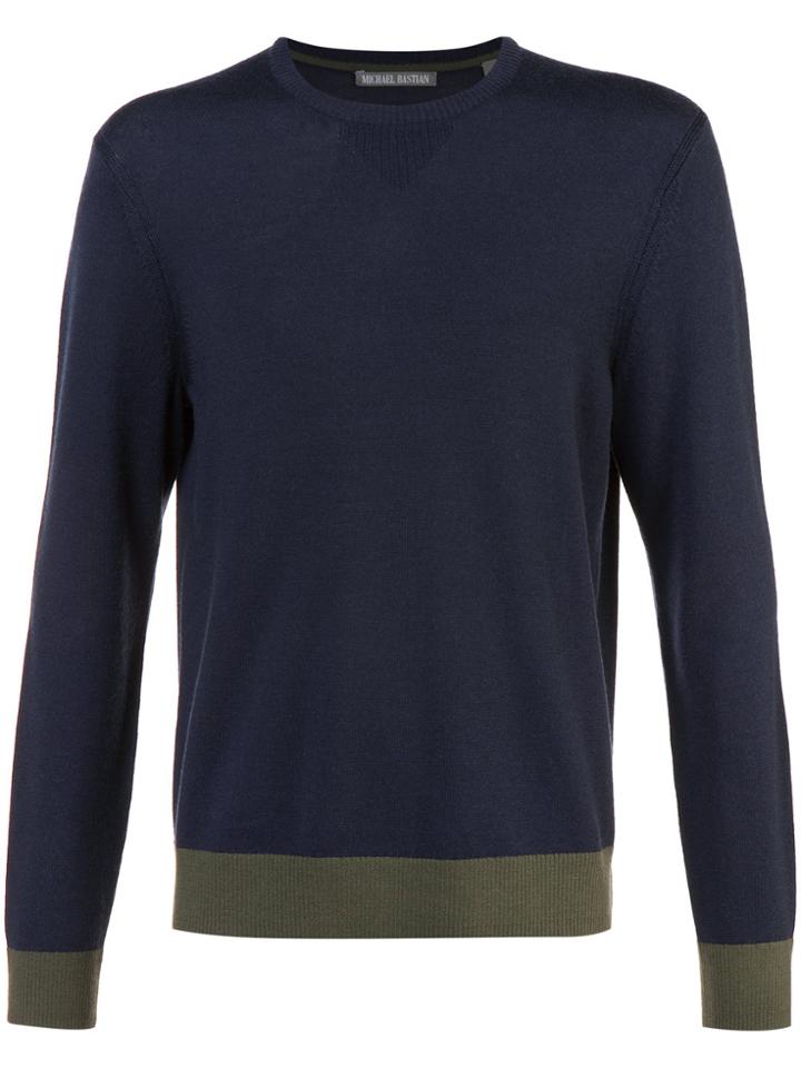 Michael Bastian Crew Neck Sweater - Blue