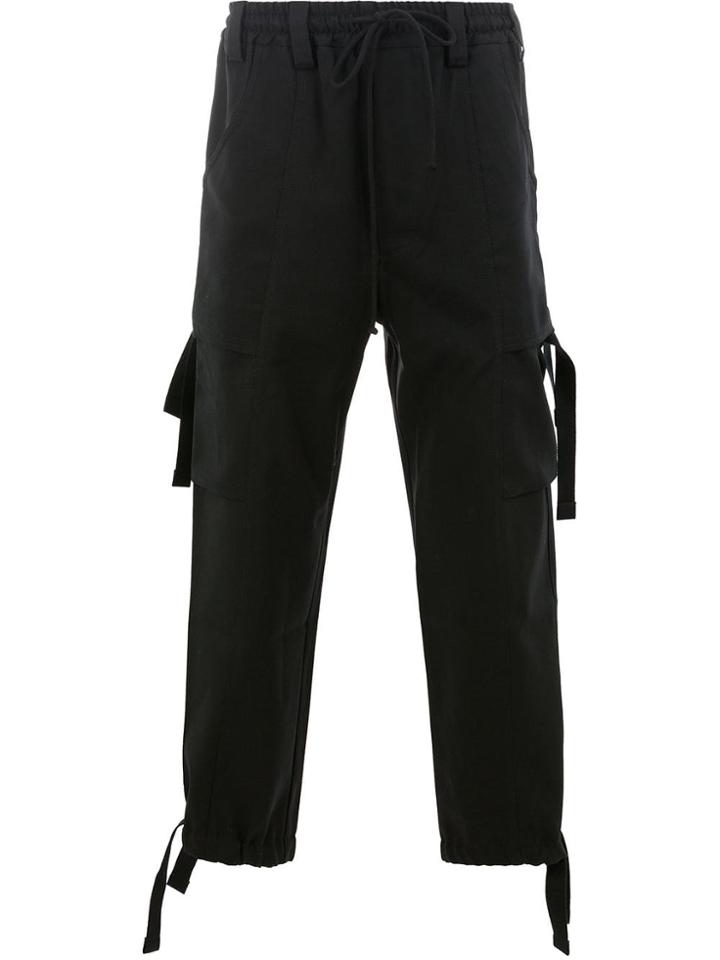 Song For The Mute Cargo Pocket Tapered Trousers - Black