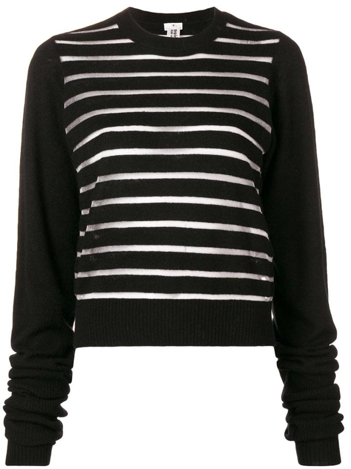 Comme Des Garçons Noir Kei Ninomiya Striped Jumper - Black