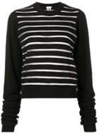 Comme Des Garçons Noir Kei Ninomiya Striped Jumper - Black