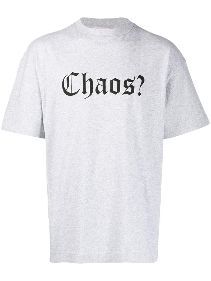 Palm Angels Slogan Print T-shirt - Grey