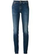 7 For All Mankind Light-wash Skinny Jeans, Women's, Size: 28, Blue, Cotton/polyester/spandex/elastane/lyocell