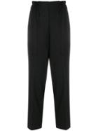 8pm Panelled Cropped Trousers - Black