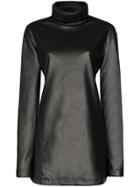 We11done Stand Collar Mini Dress - Black