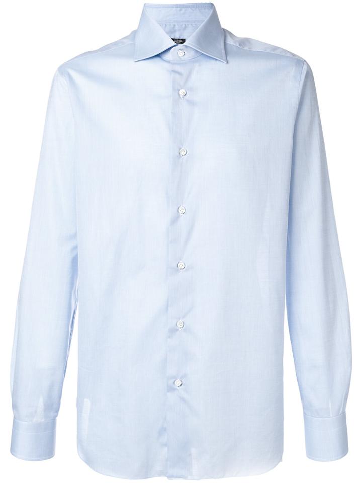 Barba Button Down Shirt - Blue