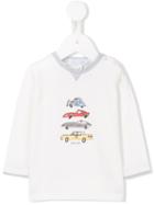 Tartine Et Chocolat - Car Print T-shirt - Kids - Cotton - 3 Mth, White