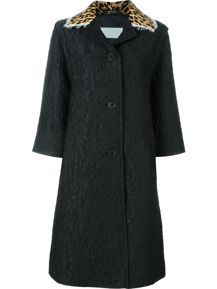 Maison Margiela Floral Brocade Overcoat