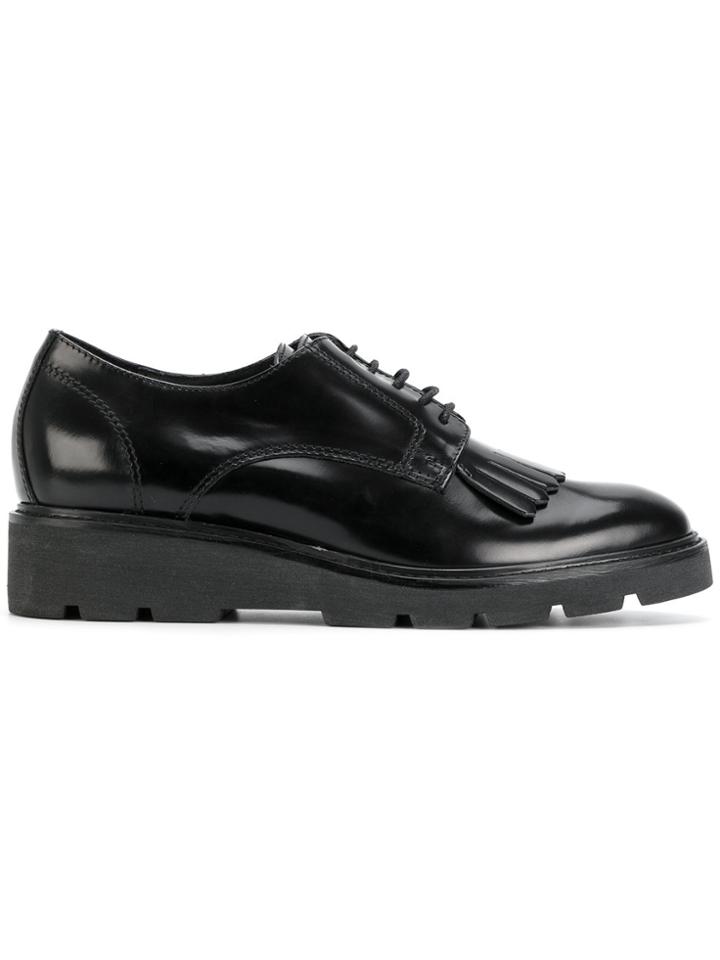 P.a.r.o.s.h. Fringe Detail Derby Shoes - Black