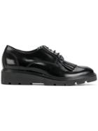 P.a.r.o.s.h. Fringe Detail Derby Shoes - Black