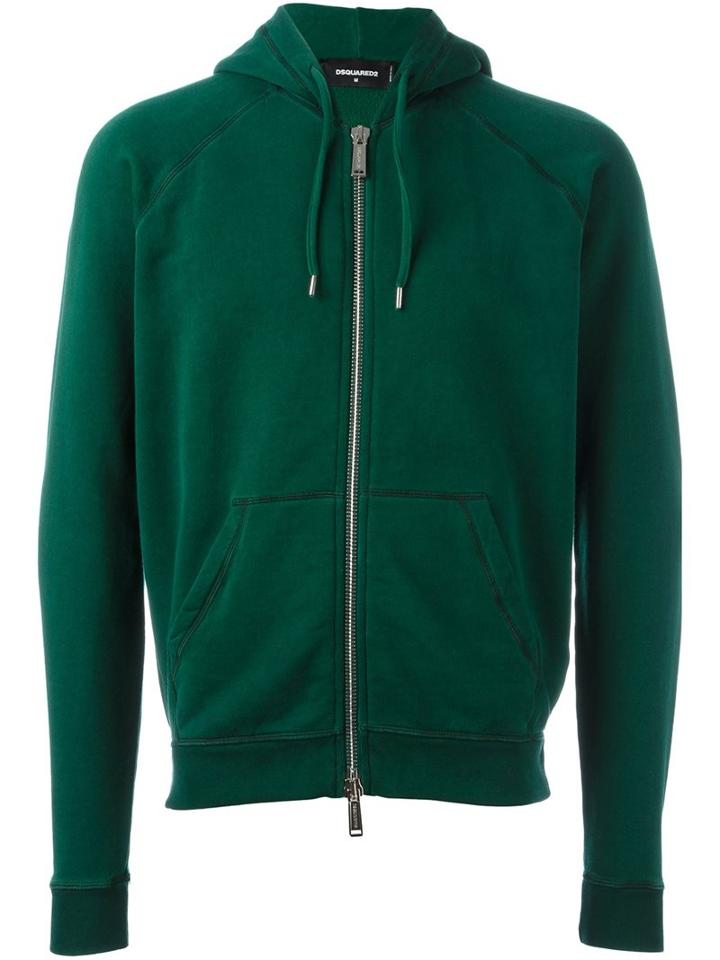 Dsquared2 Classic Hoodie, Men's, Size: Medium, Green, Cotton