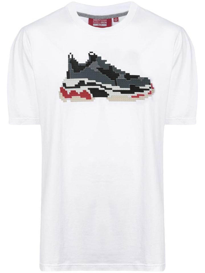 Mostly Heard Rarely Seen 8-bit Pixel Sneakers T-shirt - White