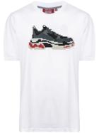 Mostly Heard Rarely Seen 8-bit Pixel Sneakers T-shirt - White