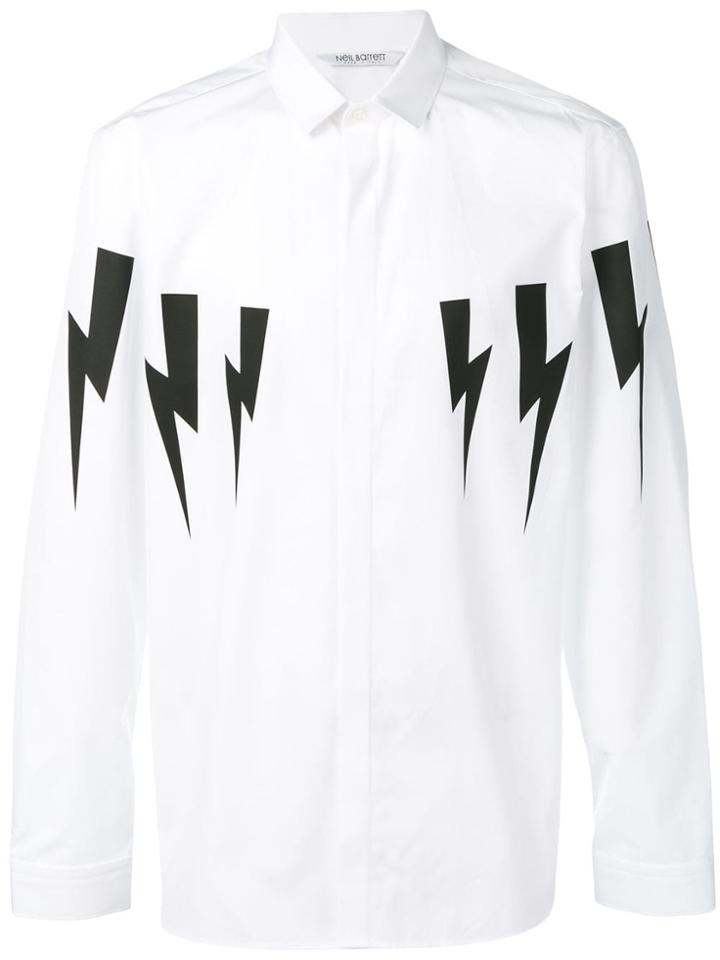 Neil Barrett Thunderbolt Shirt - White