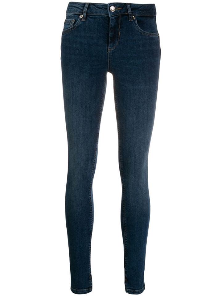 Liu Jo Skinny Jeans With Ankle Slits - Blue