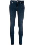 Liu Jo Skinny Jeans With Ankle Slits - Blue