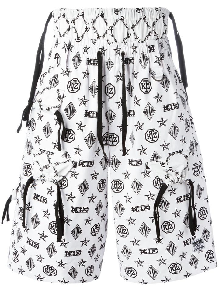 Ktz Monogram Shorts - White